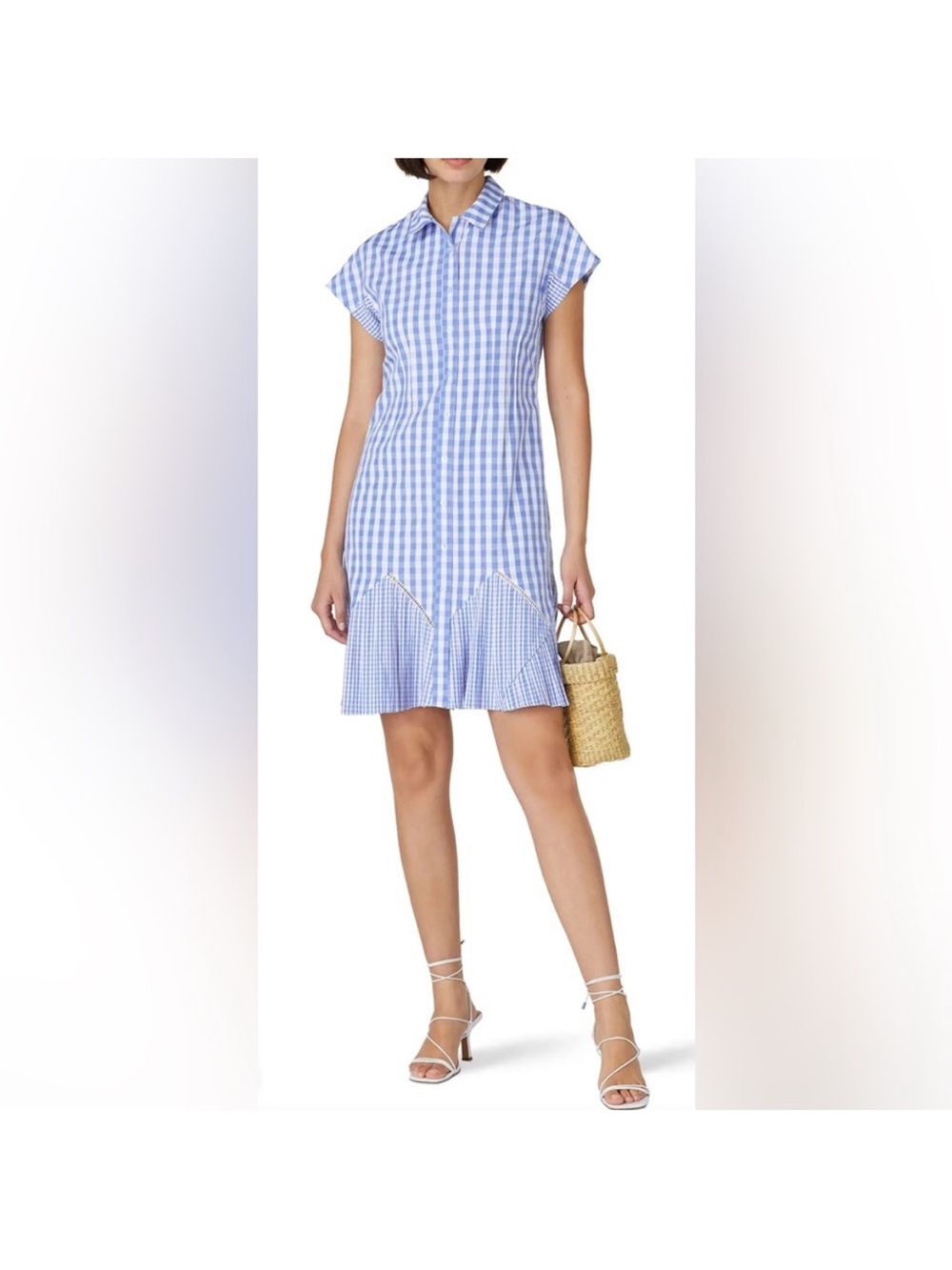 Thakoon Blue Gingham shirt dress